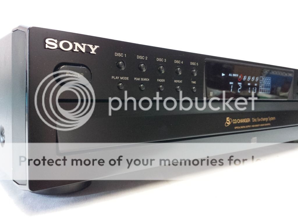 Sony CDP CE375 5 Disc CD Player Changer Carousel