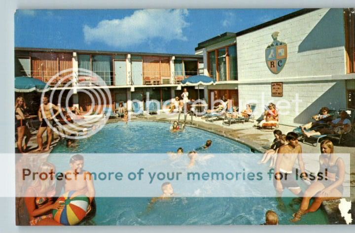 Postcard Royal Crest Motel Pool Ocean City,New Jersey  