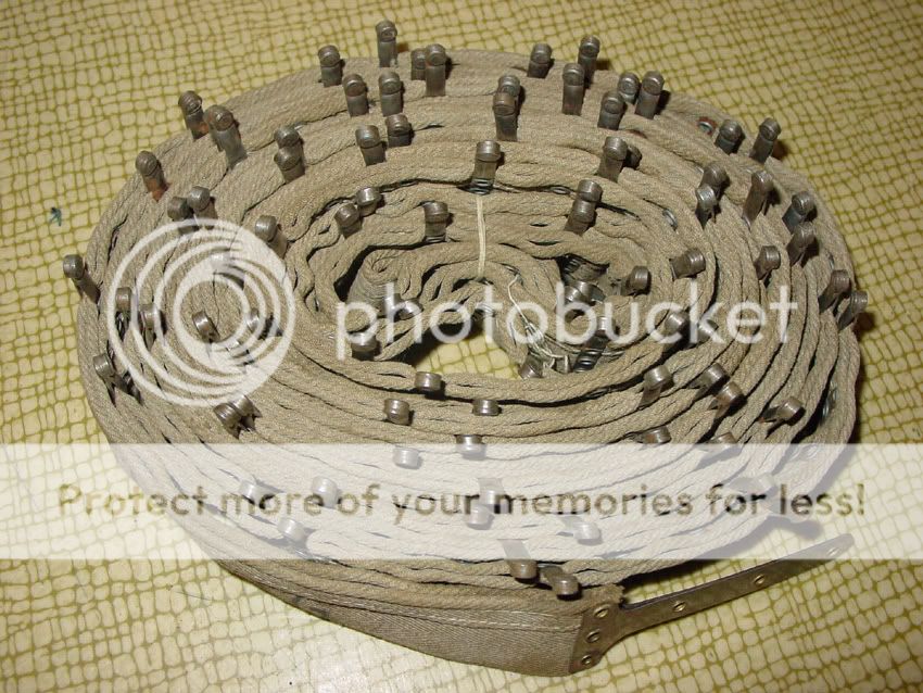 Rare German Russian Bulgarian MG Canvas Ammo Belt  