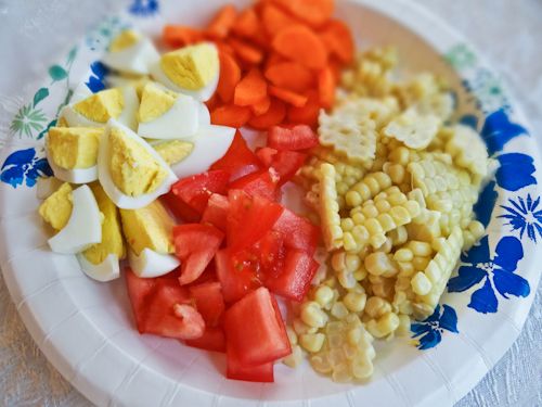 Cobb salad in a jar