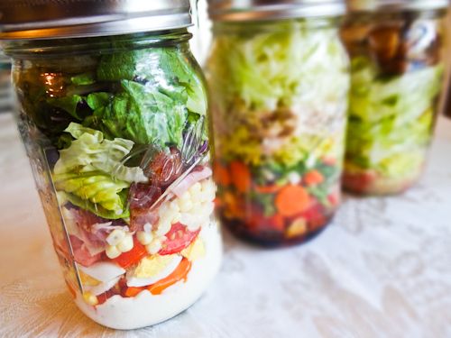 Prep once and have lunches waiting in the fridge all week. Try these Salad in a Jar options or create one of your own!