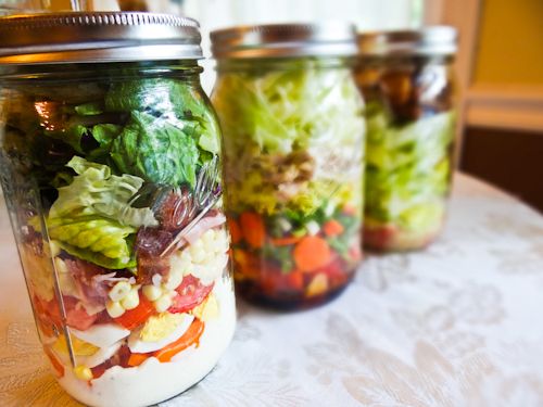 Prep once and have lunches waiting in the fridge all week. Try these Salad in a Jar options or create one of your own!