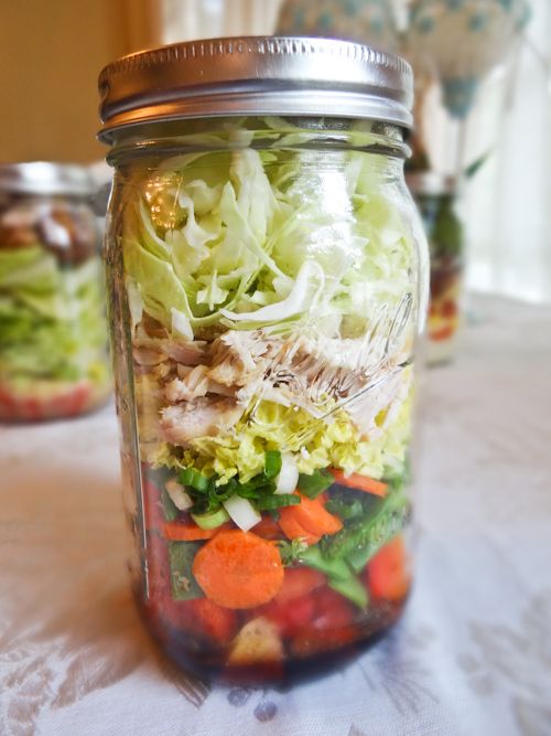 Prep once and have lunches waiting in the fridge all week. Try these Salad in a Jar options or create one of your own!