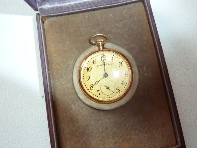 Antique TIFFANY & Co. 18K Gold Pocket Watch by Longines  